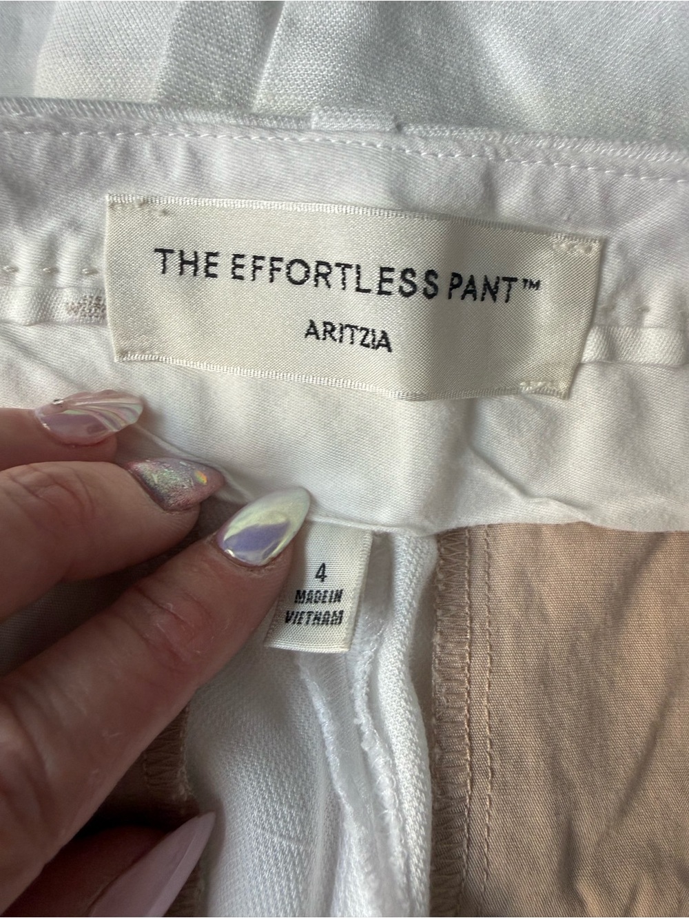 Women’s White Pleated Dress Pants - Picture 2 of 4
